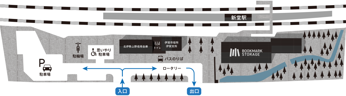 駐車場の出入り口について